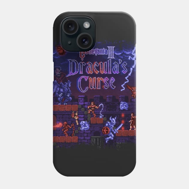 Curse Vania Dracula's Castle 3 Phone Case by Kari Likelikes