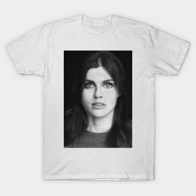 Uforudsete omstændigheder spids ignorere Alexandra Daddario - Alexandra Daddario - T-Shirt | TeePublic