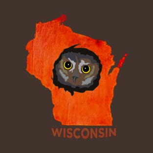 Outdoors Wisconsin Owl T-Shirt