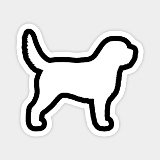 Otterhound Silhouette Magnet