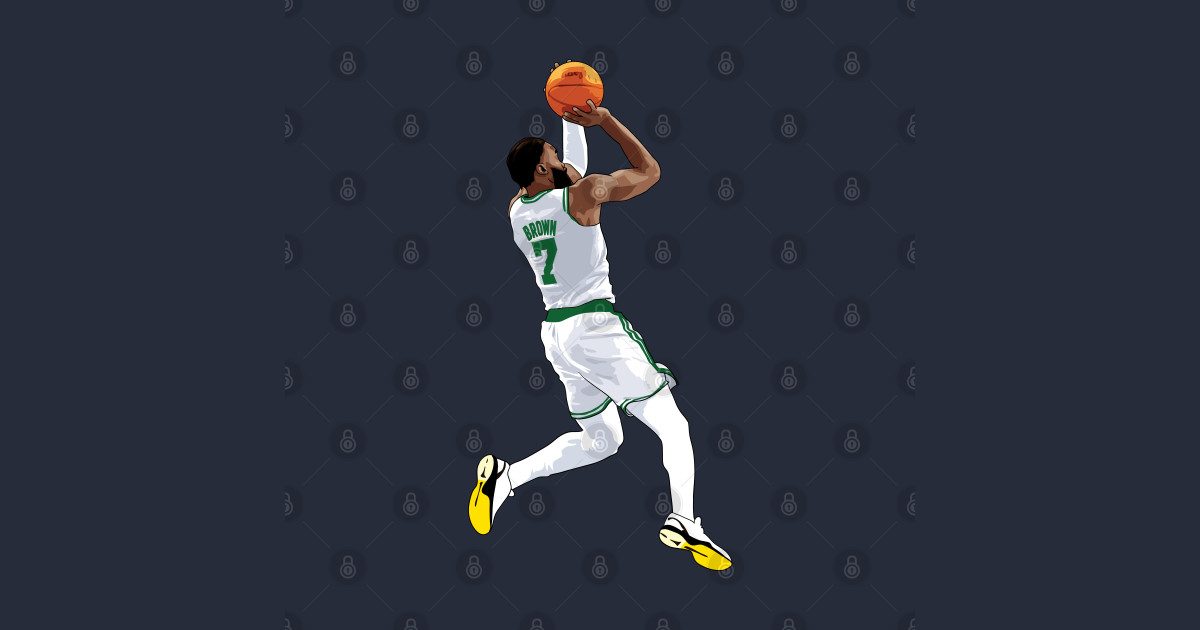 Jaylen Brown WhiteShot Qiangy Jaylen Brown TShirt TeePublic