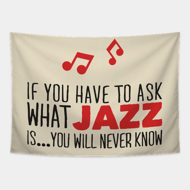 What jazz is... (black) Tapestry by nektarinchen