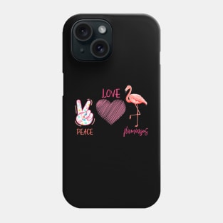 Pink Tropical Flamingo Hippie Flamingo Phone Case