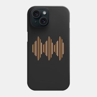 Pattern stripes geometric brown beige Phone Case