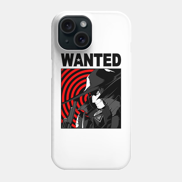 Wanted Wolf (black) Phone Case by Beadams