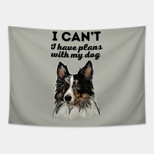 Plans with my Sheltie Tapestry