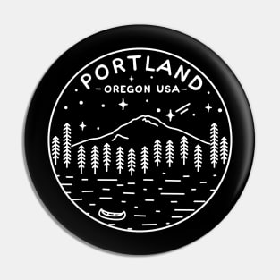 Portland Oregon USA white Pin