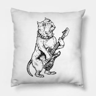 SEEMBO Pitbull Playing Guitar Guitarist Musician Music Band Pillow