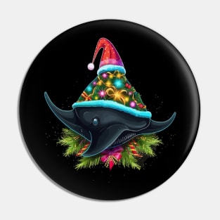 Stingray Christmas Pin