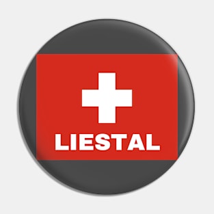 Liestal City in Swiss Flag Pin