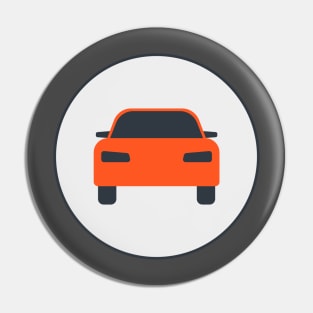 Car icon. Flat design. Pin