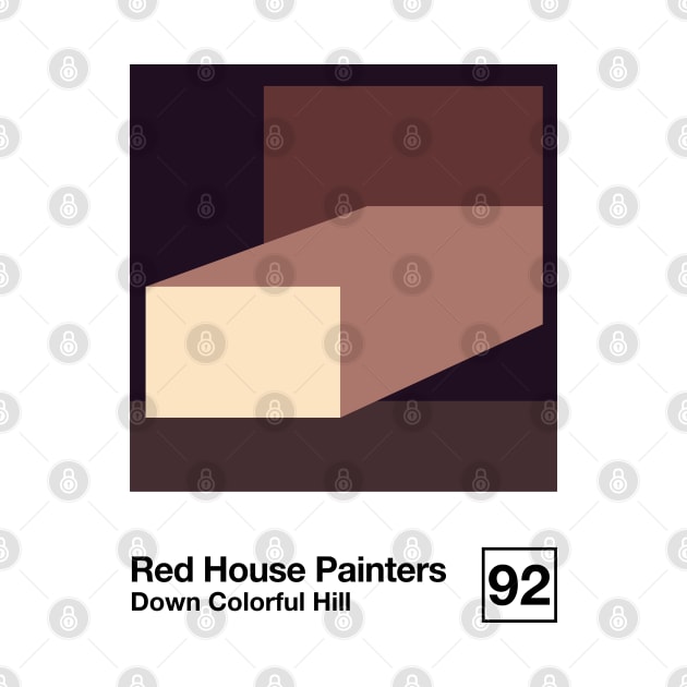 Down Colorful Hill / Minimalist Style Graphic Poster Design by saudade