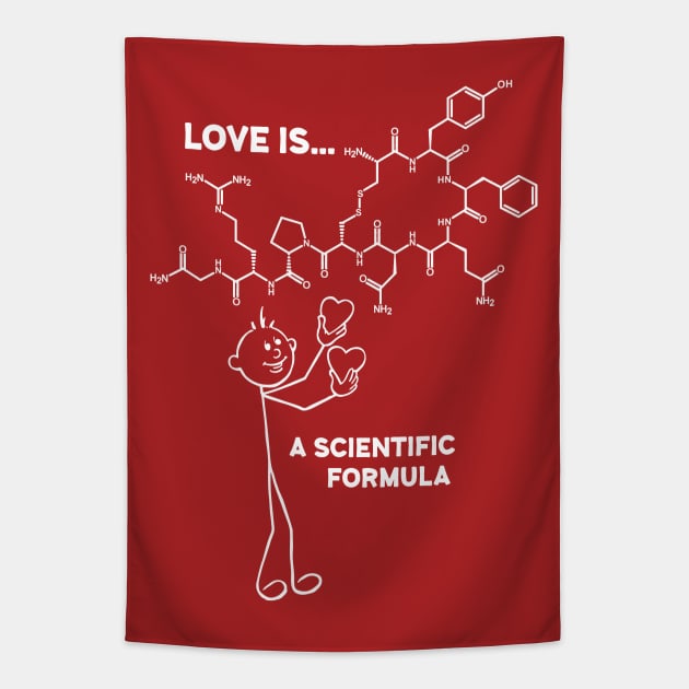 LOVE IS... A SCIENTIFIC FORMULA Tapestry by Colette