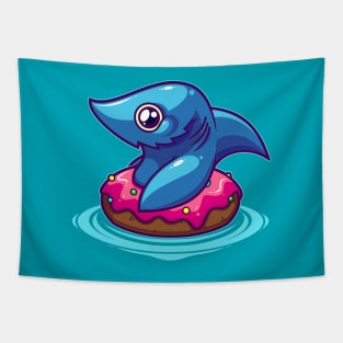 Donut Shark Tapestry