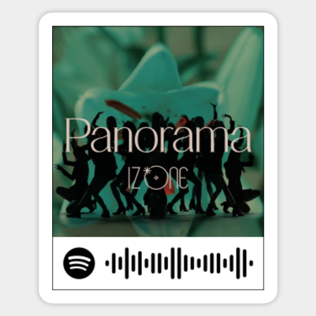 Panorama Code Izone Sticker Teepublic