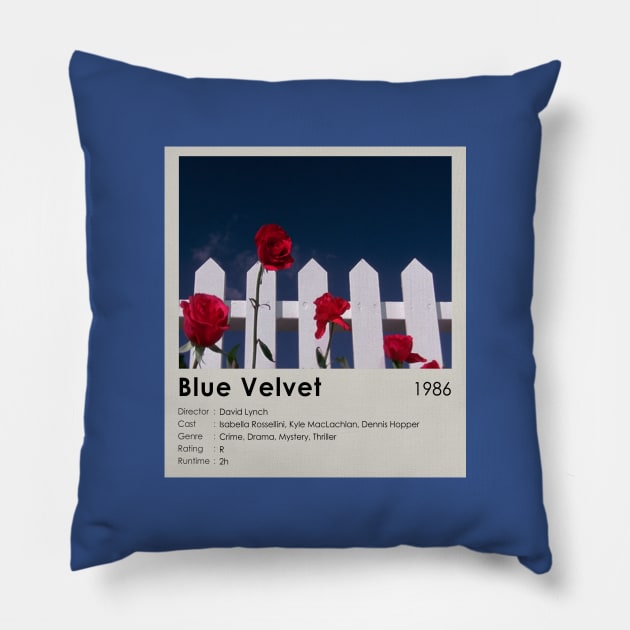 Blue Velvet Movie Best Scene Pillow by OlkiaArt