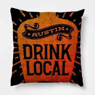 Drink Local, Austin Pillow