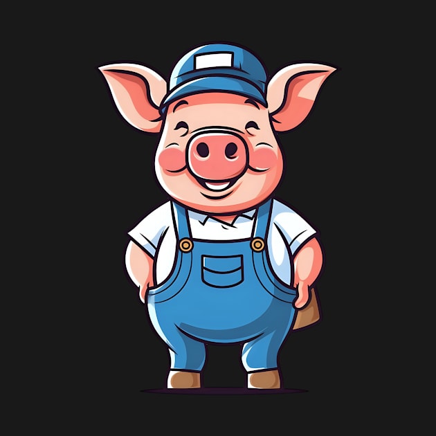 Pig Farmer Shirt | Pig As A Farmer by Gawkclothing