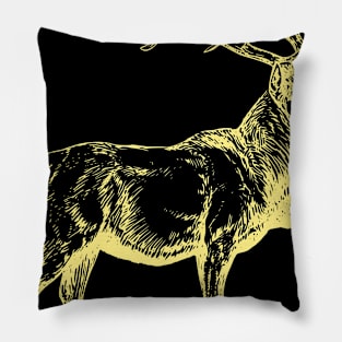 Rough looking deer Pillow