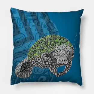 Manatee Totem Animal Pillow