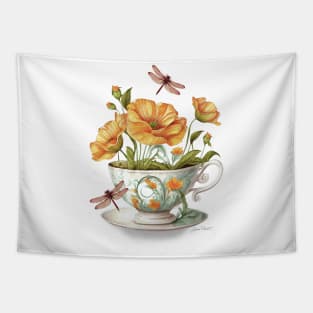 Floral Teacup Collection A Tapestry