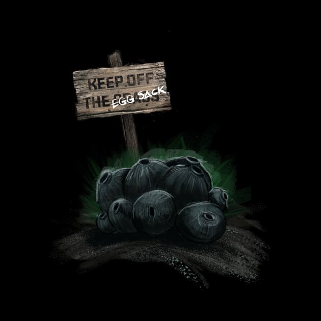 Alien Covenant egg sack (keep off the grass) by visualangel