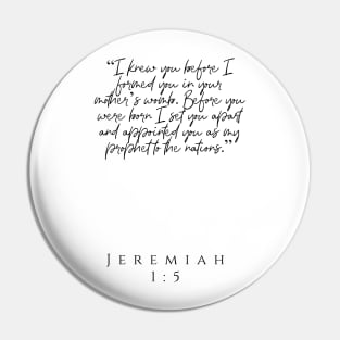 Jeremiah 1:5 Pin