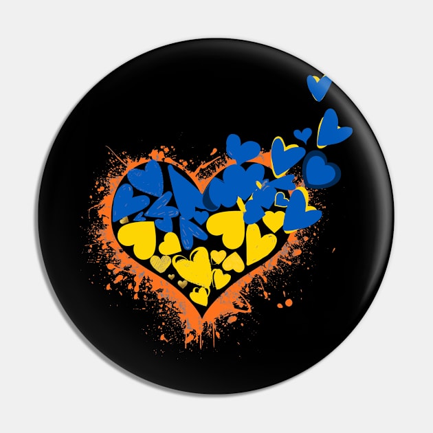 i stand with Ukraine Pin by Jadotdot Designs