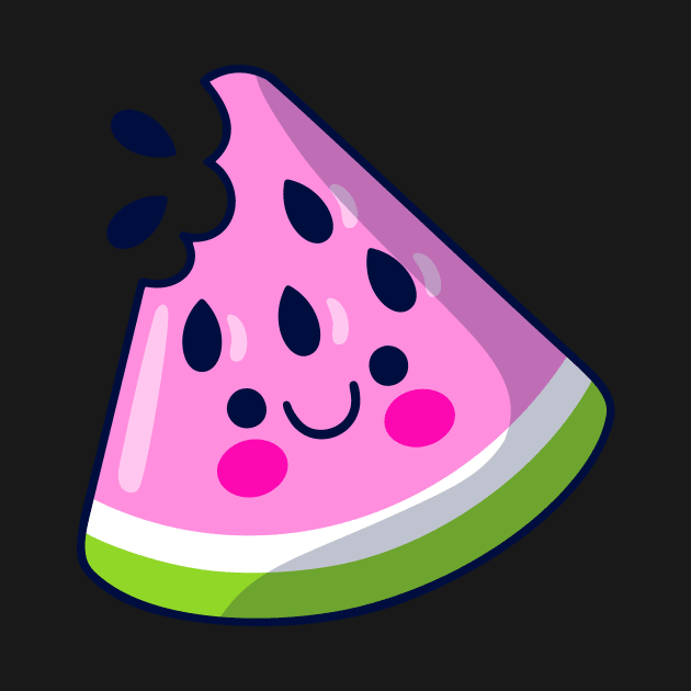 Cartoon watermelon by monika27