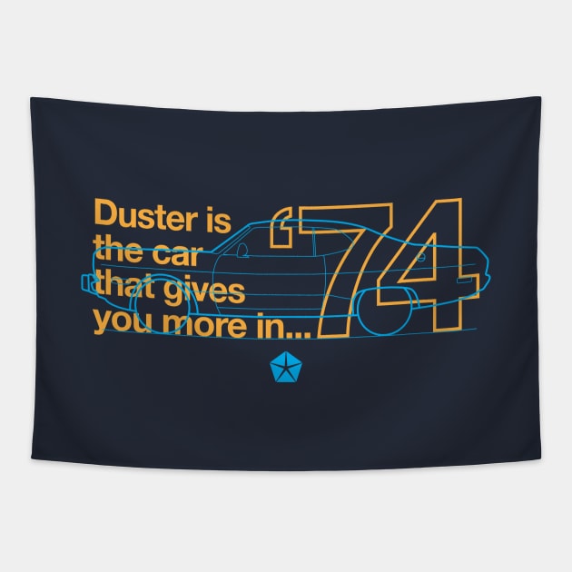 74 Duster (Valiant) - The Car That Gives You More Tapestry by jepegdesign