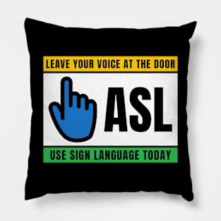 american sign language Pillow