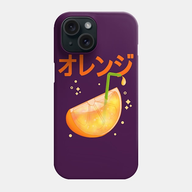 Kawaii Orange Juice Phone Case by Kimprut