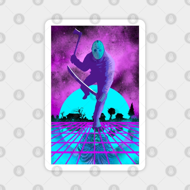 Jason 80s retro Magnet by DougSQ