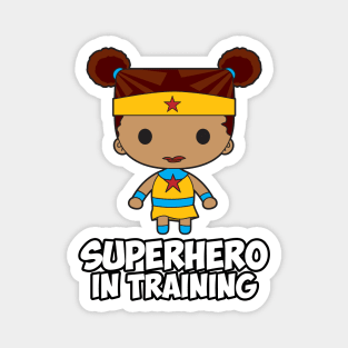 Superhero in Training - Girl of Color Magnet