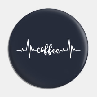 Coffee Heartbeat Pin