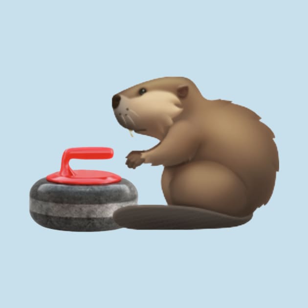 Curling Beaver by MooseFish Lodge