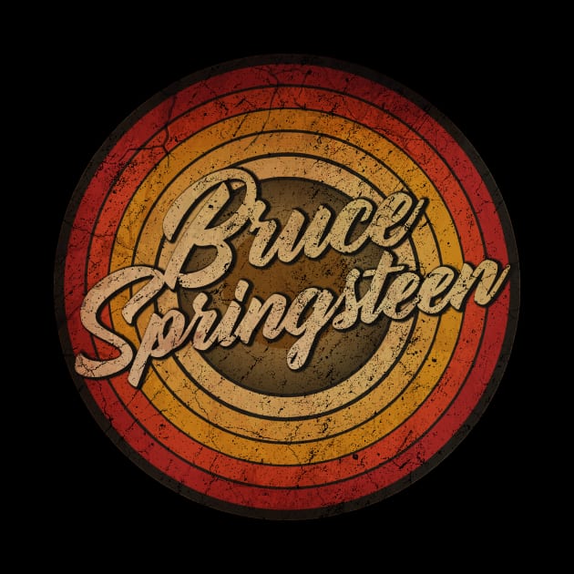 arjunthemaniac,circle retro faded Bruce Springsteen by arjunthemaniac