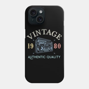 39 Years Old 1980 Vintage 39th Birthday Anniversary Gift Phone Case