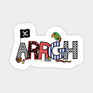 Fun ARRGH Pirate Family  Style Pirate Cruise Matching Magnet