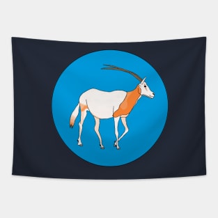 Scimitar-Horned Oryx Tapestry