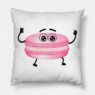 cute pink macaron Pillow