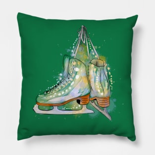 Pair Ice Skates Pillow