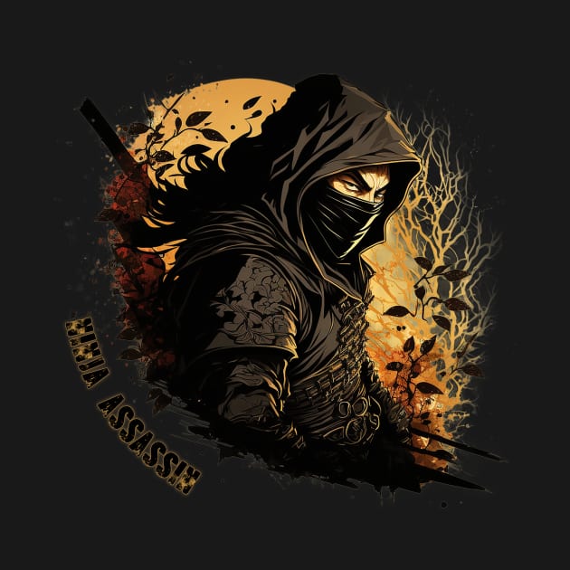 Ninja Assassin Vector art syle by Abili-Tees