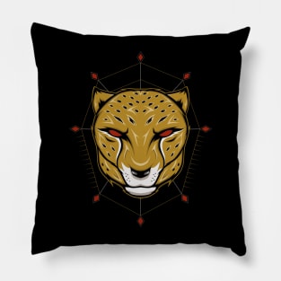 cheetah vector design template Pillow