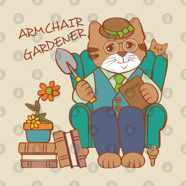 Armchair Gardener Man by Sue Cervenka