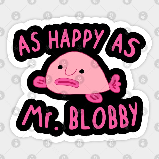 Blobby the Blob Fish' Sticker