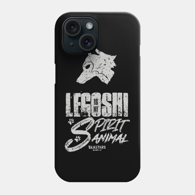 BEASTARS: LEGOSHI IS MY SPIRIT ANIMAL (GRUNGE STYLE) Phone Case by FunGangStore