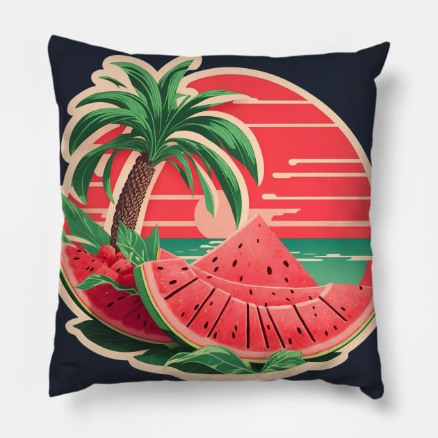 Watermelon Sugar High summer Design Pillow by JulenDesign