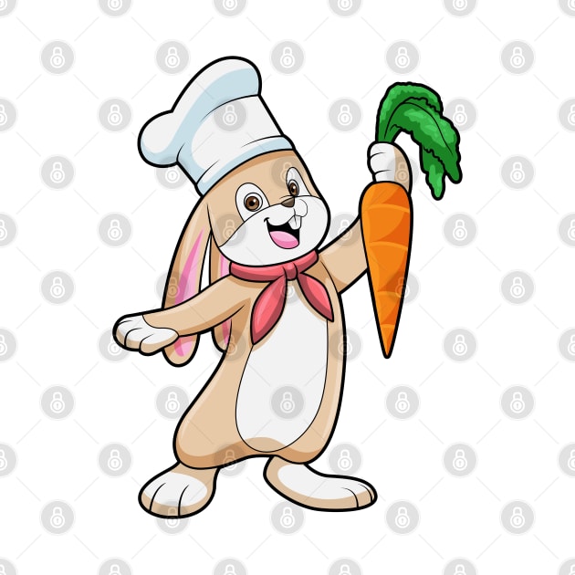 Rabbit as Cook with Carrot by Markus Schnabel