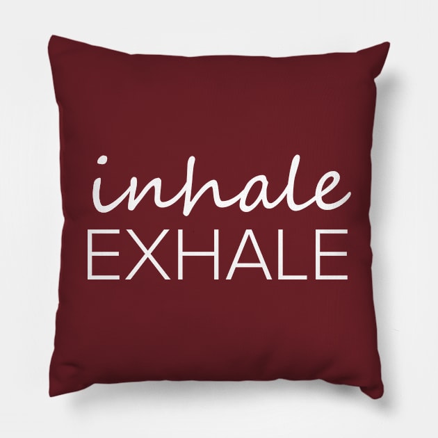 Inhale Exhale Pillow by sewwani